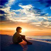 有夕阳的情侣头像