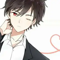  粉色情侣头像动漫