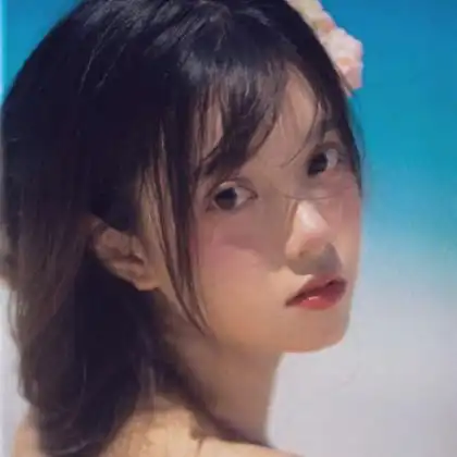 复古清冷感情侣头像女头