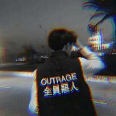 情侣头像绿色草坪一男一