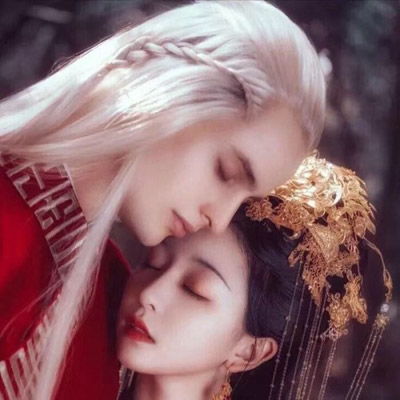  情侣头像古风唯美一对两张高清长街十里等你归