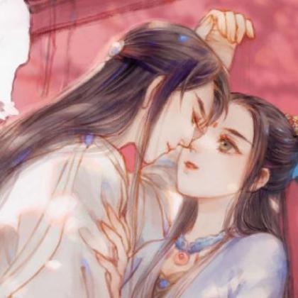 古风动漫头像情侣两张我很快乐也很难过