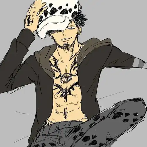  海贼王头像冷酷的外表,内心却无比善良