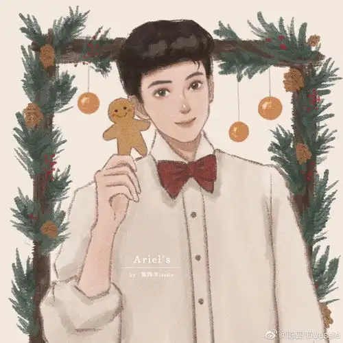 男男双人情侣头像圣诞节