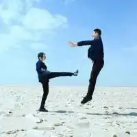 逗比情侣头像一男一女吵
