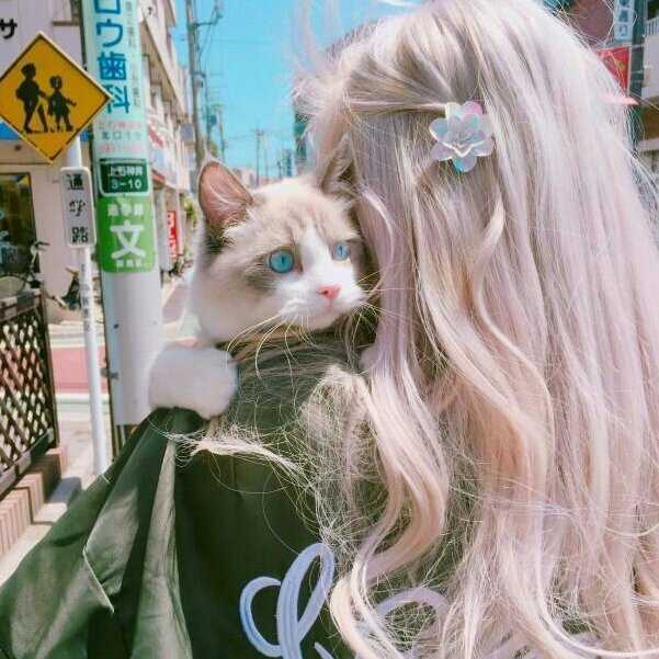 抱花情侣头像一男一女一