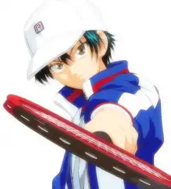 越前龙马动漫黑白头像