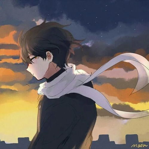  动漫男头治愈系温暖男生头像文艺男头