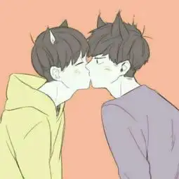 情侣头像拿杯子一左一右智障