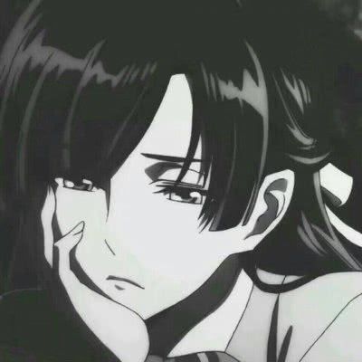 超火微丧动漫女生头像后来你抱着新欢,我喝着烈酒