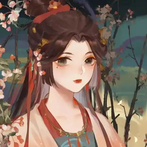  古风动漫女生头像玉容寂寞泪阑干,梨花一枝春带雨