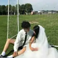  一对两张婚纱爱人cp头像