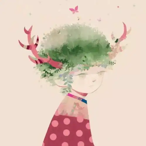 情侣头像不是水印小傻瓜