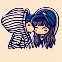  情头简约线描白底手绘微信头像图片大全
