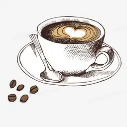  手绘咖啡杯png图片素材免费下载eps格式熊猫办公