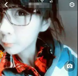  穿蓝色毛衣戴眼镜一半脸的女生头像,就像这样的,谁有顺便把男的也发来情侣的