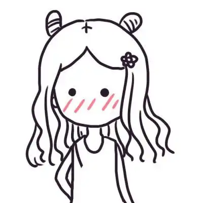  情侣头像卡通可爱简单干净白底简笔画小人头像情侣一对