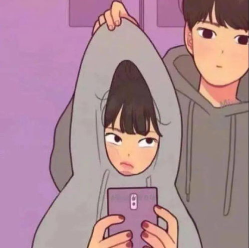  情侣头像恋爱不是应该要开心吗