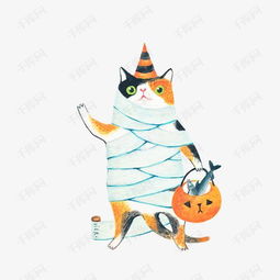  卡通橘色手绘猫咪素材图片免费下载高清png千库网图片编号9813220