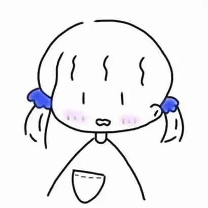  手绘简笔q版头像女生,这么好的菇凉你会必爱的