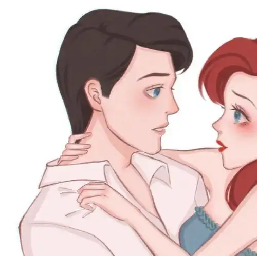 动画情侣头像卡通迪士尼