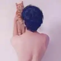  抱着猫的高清情侣头像微信头像图片大全