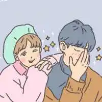 清爽卡通情侣头像大师