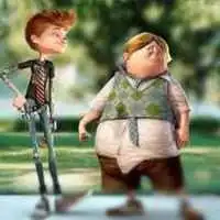  胖子跟瘦子情侣头像