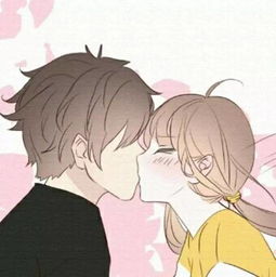 接吻情侣头像两张动漫