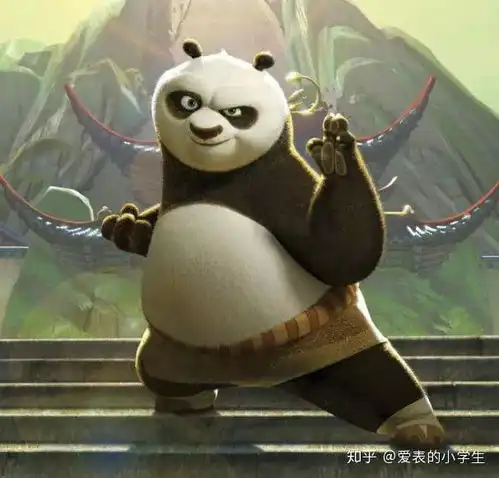 金鸡独立熊猫头像