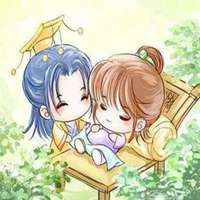  古装漫画美男长发手绘微信头像图片大全