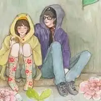  q版头像手绘情侣头像女生头像可爱