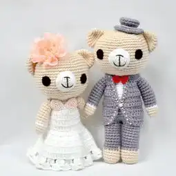  原创手工个性定制礼物毛线钩编玩偶结婚堆糖,美好生活研究所