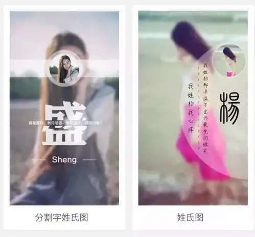  专属姓氏头像壁纸一个姓氏一句情话,快来制作吧