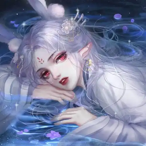 头像女动漫仙气紫色