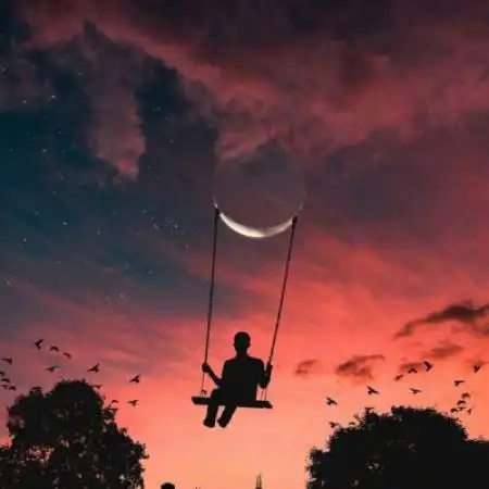  唯美风景头像少女心星空有意境的