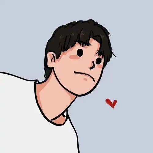 简笔小人情侣头像一对笑