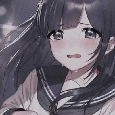  2023最新忧伤悲伤女生动漫头像