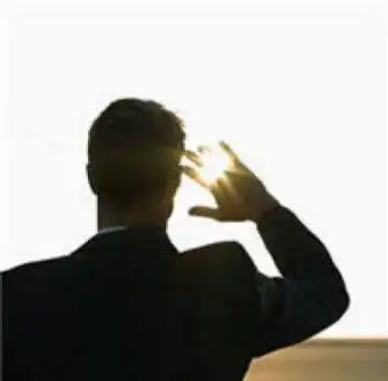 看夕阳的男士单人头像