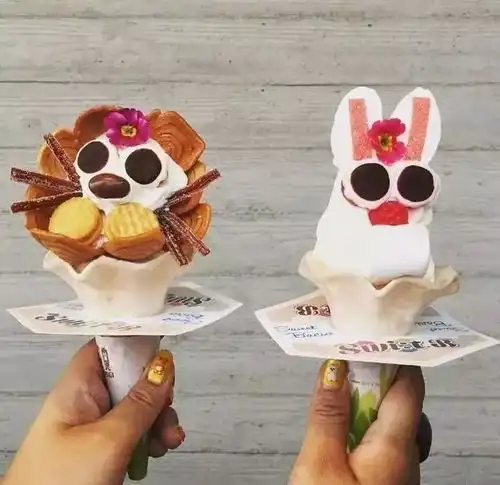  背景图小清新冰激凌美味可做头像