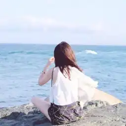 头像女生背影星辰大海