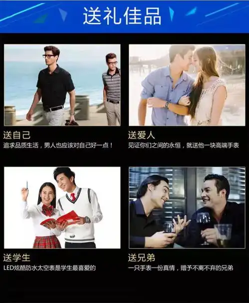  潮流led情侣腕表,是时候让自己酷一点