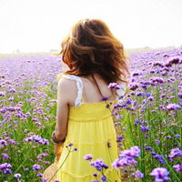  非常漂亮的森系又有点接近绿色系阳光唯美女生意境背影头像图片