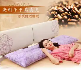  唯眠纺决明子长枕头双人枕头1.2米可爱情侣枕芯送枕套