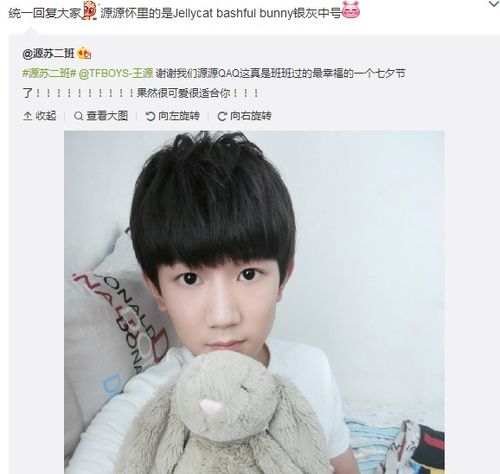  王源的玩偶兔子的名字叫什么