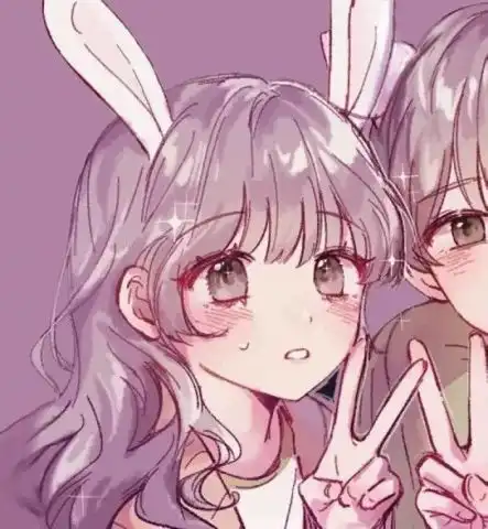 男男双人情侣头像吻你