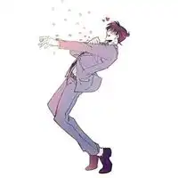  爱心情侣头像一男一女唯美兔子发射爱心情侣头像