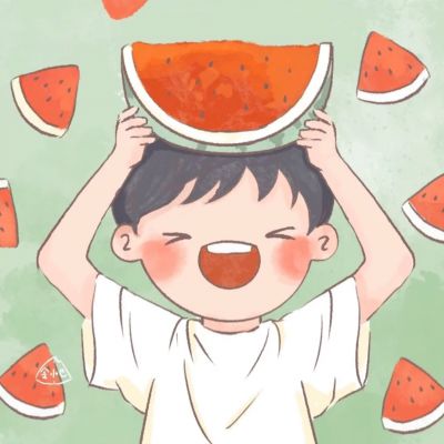  卡通呆萌情侣一男一女头像