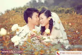  photoshop调色调出经典暖色调玫瑰花园情侣婚纱照