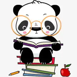  戴眼镜看书的熊猫素材图片免费下载高清装饰图案psd千库网图片编号4101995